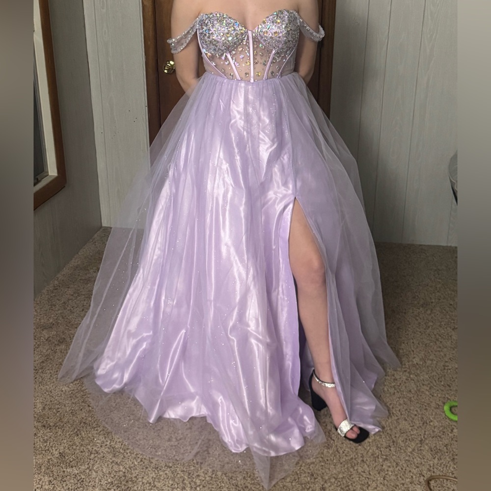 Purple prom dress